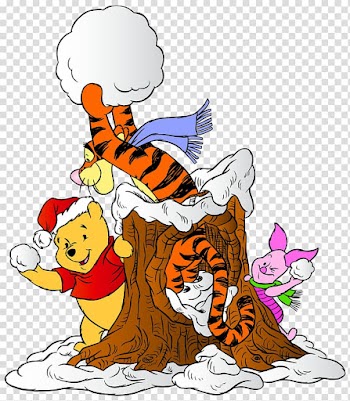 Winnie The Pooh, Tigger, and Piglet illustration, Piglet Winnie the Pooh Winnie-the-Pooh Eeyore Tigger, Winnie the Pooh and Friends with Snowballs transparent background PNG clipart