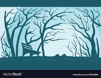 winter background at the noon
