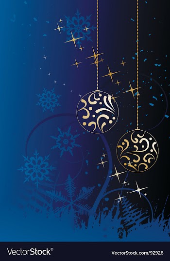  					Winter background snowflakes vector image														