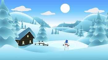 Winter background, snowy forest illustration | Free PSD - rawpixel