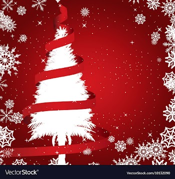 Winter background vector image