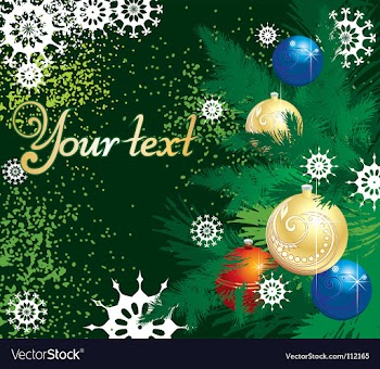 Winter background vector image