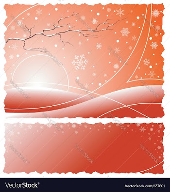 Winter background vector image