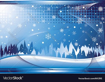 Winter background vector image