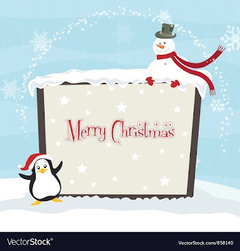 Winter background vector image