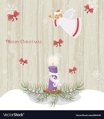 Winter background vector image