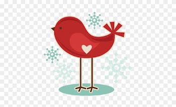 Winter Bird Svg Cutting File Free Svg Cuts Christmas - Christmas Birds Clip Art