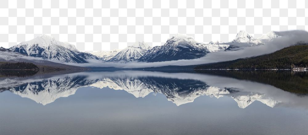 Winter border png, snowy mountains | Free PNG - rawpixel