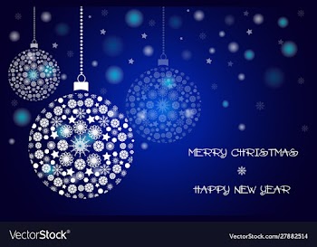 Winter christmas card vector image