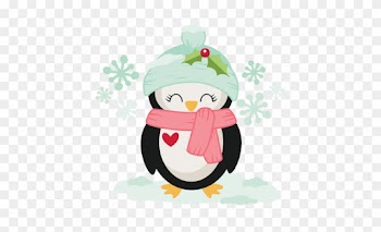 Winter Christmas Penguin Svg Scrapbook Cut File Cute - Miss Kate Cuttables Christmas