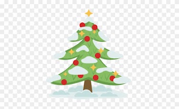 Winter Christmas Tree Svg Scrapbook Cut File Cute Clipart - Christmas Tree In Scrapbook