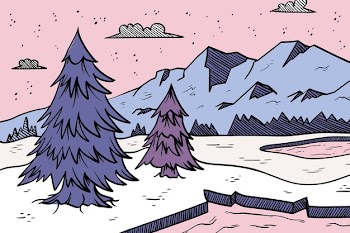 Winter concept in hand drawn Free Vector