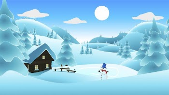 Winter forest background illustration. Free | Free Photo - rawpixel