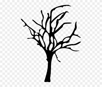 Winter Forest Decline, Forest Dieback, Tree, Dead, - Spooky Tree Silhouette Png