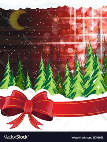 Winter forest vector image