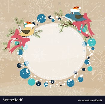 Winter frame vector image
