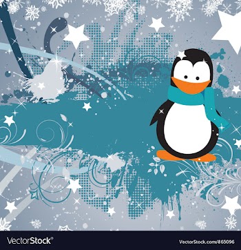 Winter greeting card vector image