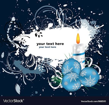 Winter greeting card vector image
