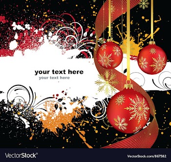 Winter greeting card vector image