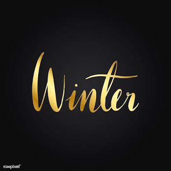 Winter handwritten typography style vector | Free stock vector - 517869