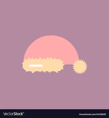 Winter hat santa hat vector image