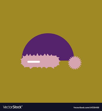 Winter hat santa hat vector image