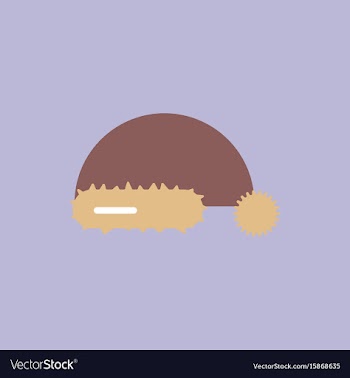 Winter hat santa hat vector image