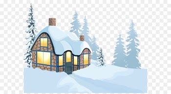Winter House Clip art - Winter House and Snow PNG Clipart Image 