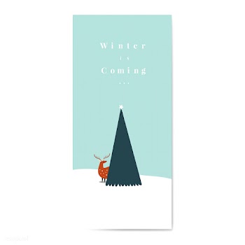 Winter is coming poster vector | Free stock vector - 518616