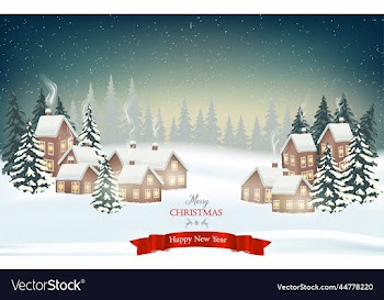 winter is coming snowy night with firs