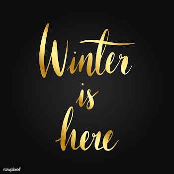 Winter is here typography style vector | Free stock vector - 517882