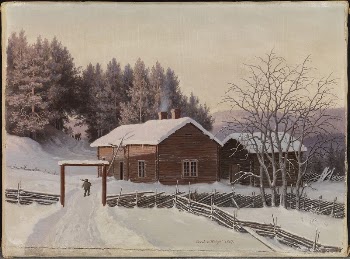 Winter landscape at sunset, 1867, | Free Photo - rawpixel