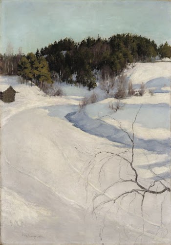 Winter landscape, myllykylä, 1896, by Pekka | Free Photo - rawpixel