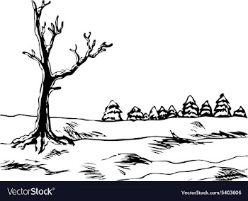 Winter landscape vector image