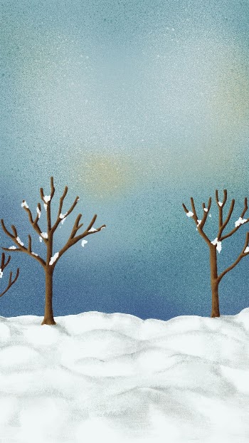 Winter leafless trees mobile wallpaper, | Free Photo Illustration - rawpixel