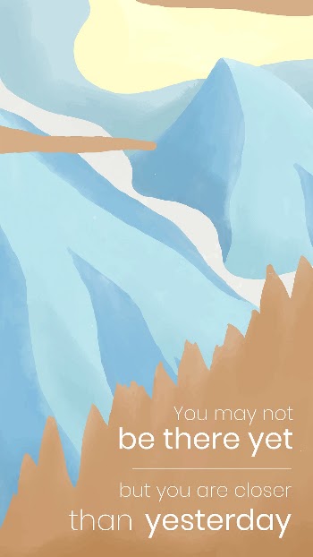 Winter mountains instagram story template | Free Vector Template - rawpixel