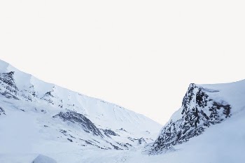 Winter nature background, snow mountain | Free PSD - rawpixel