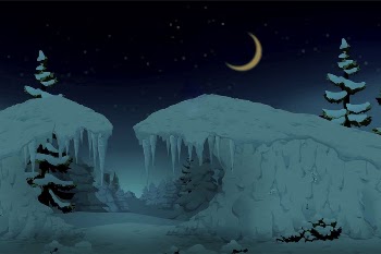 Winter night background, Glitch game | Free Photo - rawpixel