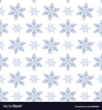 Winter pattern with snowflakes vector image