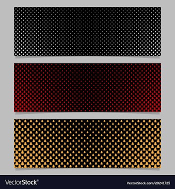 Winter pine tree pattern banner template set vector image