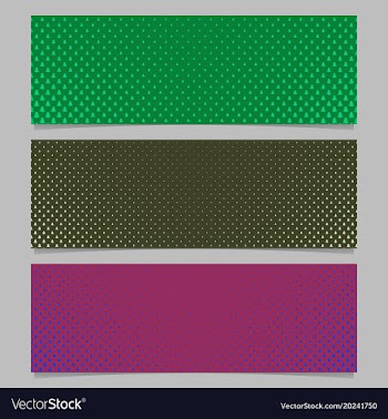Winter pine tree pattern banner template set vector image