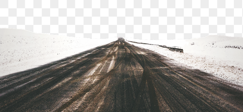 Winter road  png border, | Free PNG - rawpixel