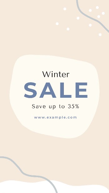Winter sale template, seasonal social | Free PSD Template - rawpixel