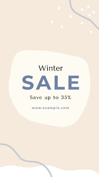Winter sale template, seasonal social | Free Vector Template - rawpixel