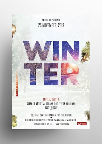 Winter Season – Free PSD Flyer Template
