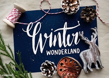 Winter season typography design mockup | Free stock psd mockup - 516333