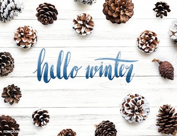 Winter season typography design mockup | Free stock psd mockup - 516335