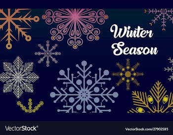 Winter season vector image