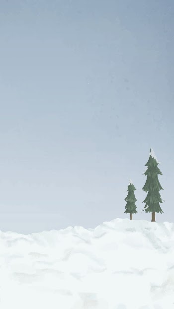 Winter snow aesthetic iPhone wallpaper, | Free Photo Illustration - rawpixel