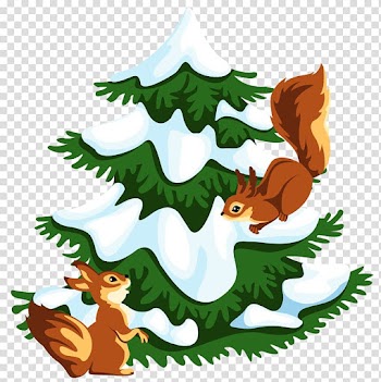 Winter Snow Ansichtkaart December Daytime, Squirrel Angel transparent background PNG clipart